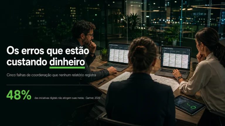 Os 5 erros na gestão de projetos que estão custando dinheiro à sua empresa