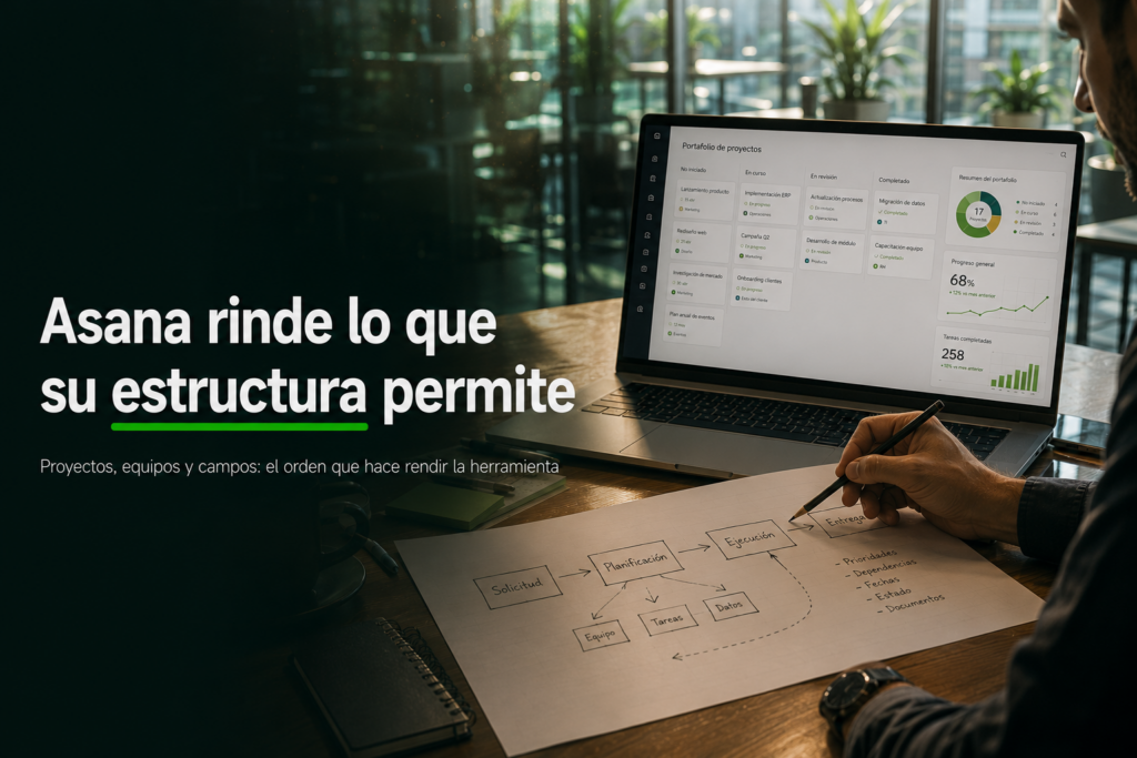 Cómo configurar Asana para tu operación los 3 niveles que deciden la adopción