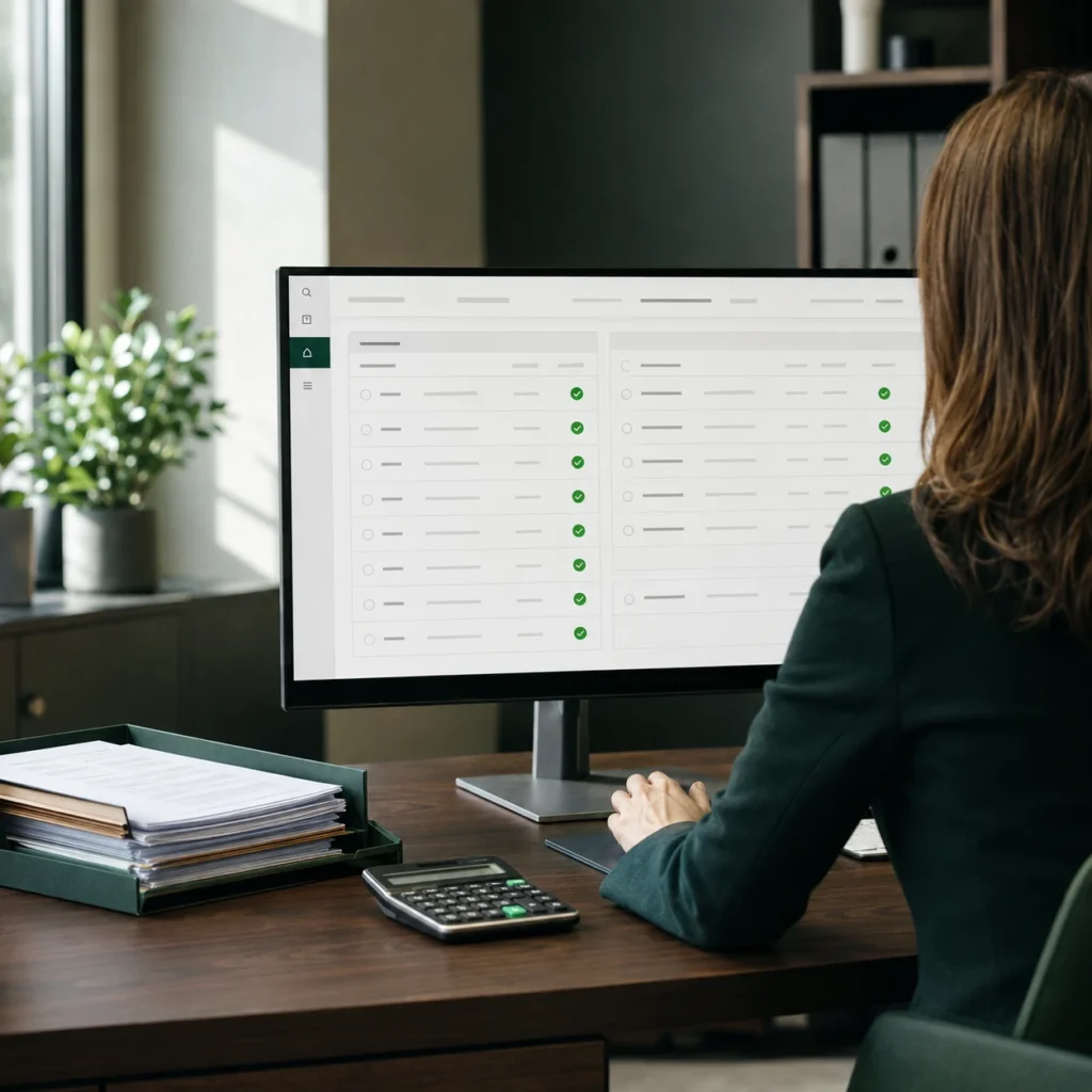 Servicios contables en Odoo: un equipo financiero revisa cierres y conciliaciones directamente en el sistema de la organización